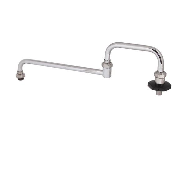 T&S Brass Spout, 18"Dbl , W/Nzzle, Leadfree R - main